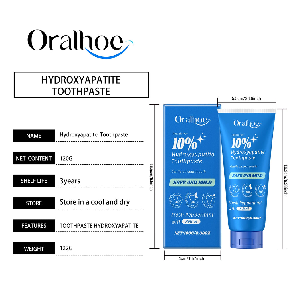 Tidesmit hydroxyapatite teeth whitening toothpaste for cavity prevention and stain removal on sensitive teeth.