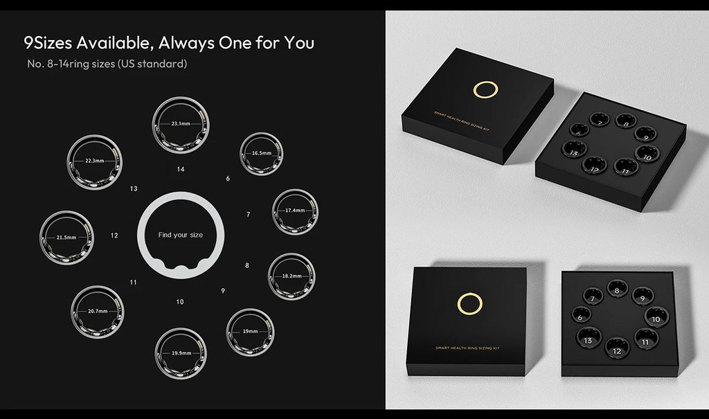 Trendy X3B Smart Ring HRV Heart Rate Monitor Sleep Tracker Women's Health Fitness Sensor
