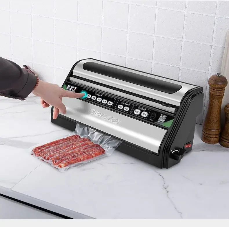 Automatic Vacuum Sealer: Commercial Food Packaging & Household Freshness Sealing Machine