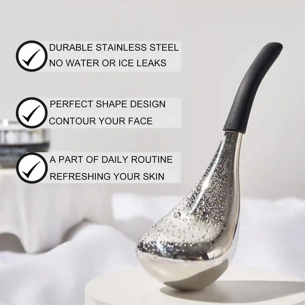 Stainless Steel Ice Globes for Face - Cold Therapy Cryo Sticks Eye Massage Instrument Tidesmit
