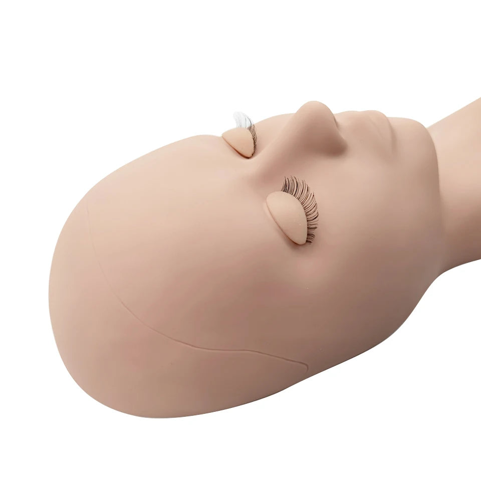 Tidesmit mannequin training head with removable eyelids for professional eyelash extension and makeup practice