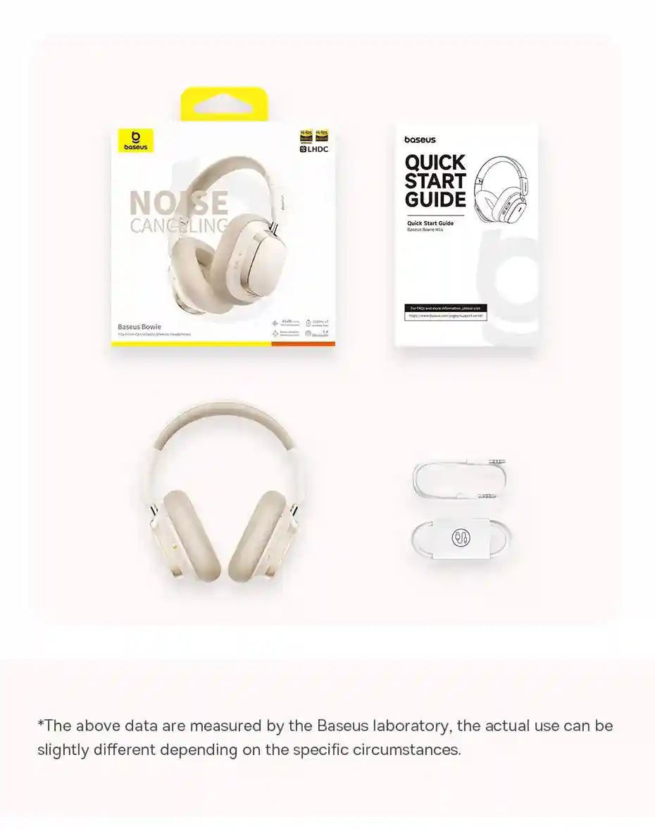 Wireless Headphones with Active Noise Cancellation & 120H Battery Tidesmit