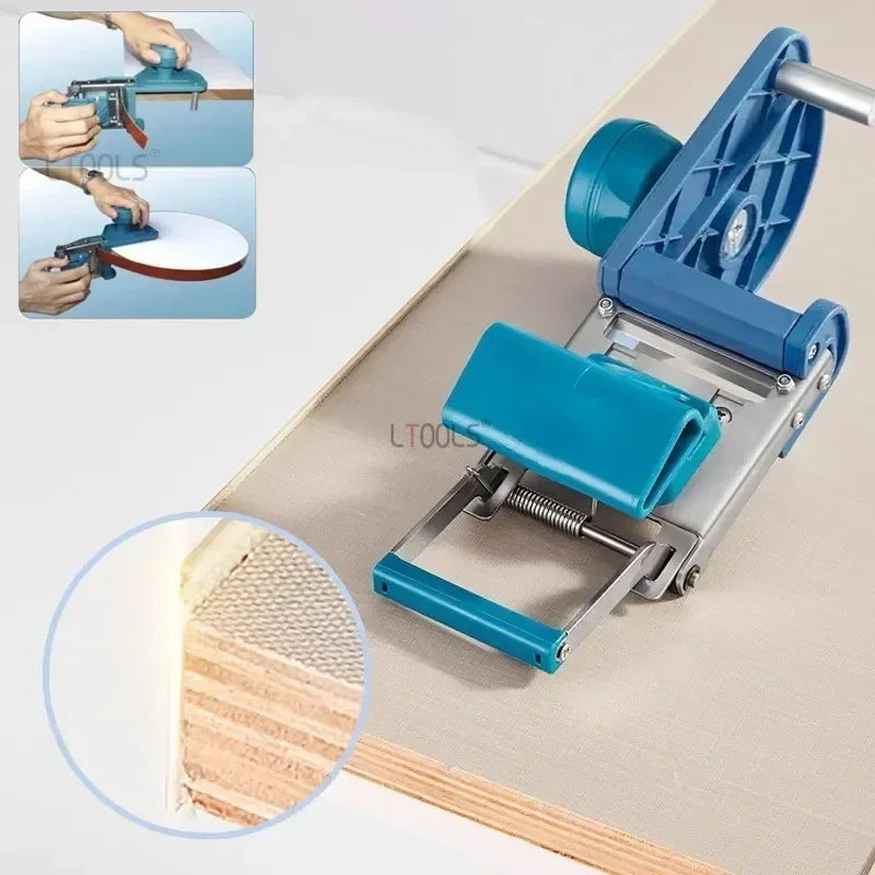 New Edge Banding Cutter Woodworking Curved/Straight Dual Purpose Quick Edge Banding Trimmer Carpentry PVC Edge Band Cutting Tool