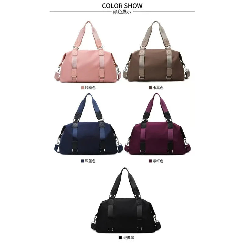 Sports and leisure waterproof yoga bag, travel gym bag, large-capacity crossbody bag