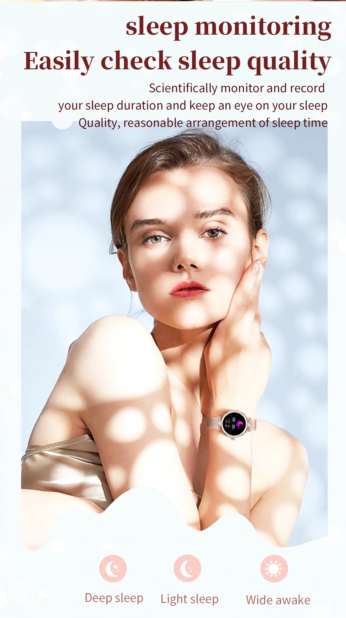 LIGE New Women Smart Watch 1.19 Inch AMOLED Full Touch Screen Sports Fitness Watches Bluetooth Call Digital Smartwatch Lady Gift