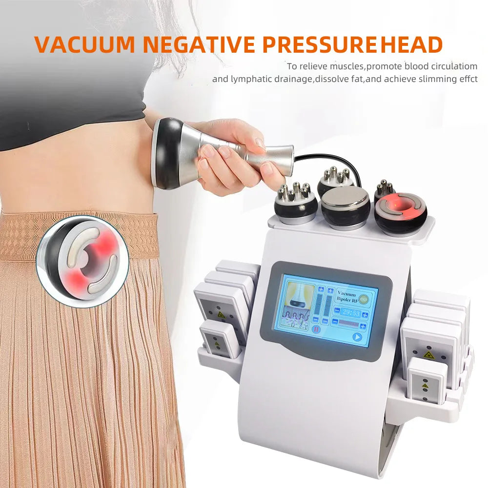 40K Ultrasonic Cavitation Slimming Machine - Ivory Portable Device Body Shaping Massage Equipment Tidesmit