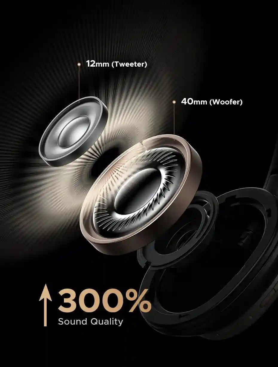 Wireless Noise Canceling Headphones | 120H Battery | Studio Pro Tidesmit