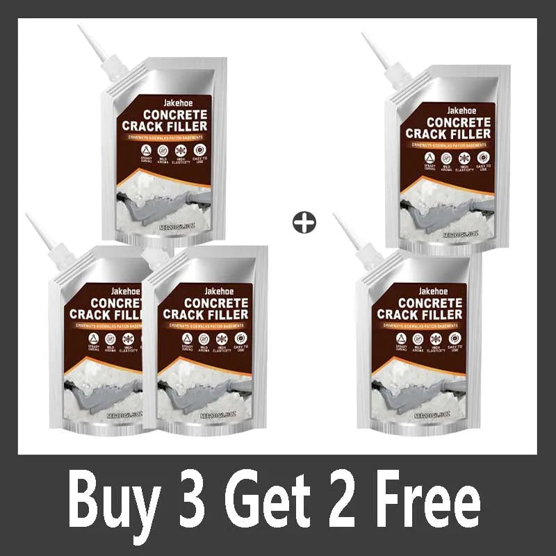 Crack-filling sealant multi-pack with four pouches, Buy 3 Get 2 Free promo