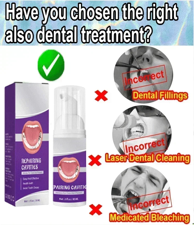 Tidesmit teeth whitening and tooth decay repair treatment for plaque removal and cavity protection