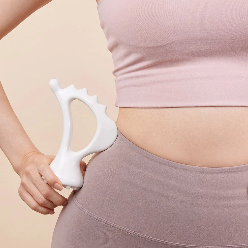 Fascia Gun for Deep Tissue Muscle Recovery - Portable White Massager Fascia Gun Tidesmit