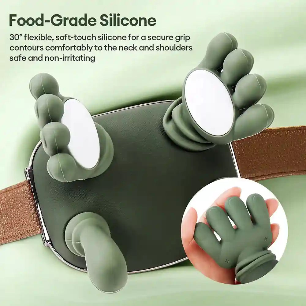 Wireless Neck and Shoulder Massager: Deep Tissue Rechargeable Relief - Green Body Shaping Massage Equipment Tidesmit