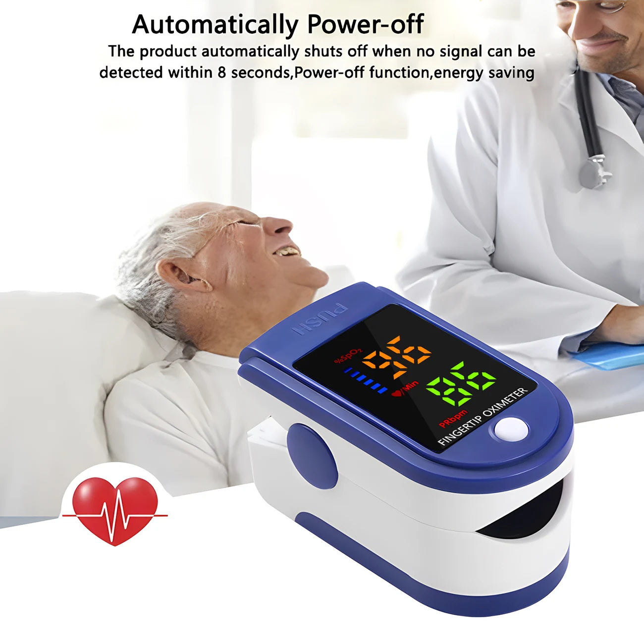 OLED Display Fingertip Oximeter Portable Pulse SpO2 Tester Pediatric Infant Heart Rate Blood Oxygen Saturation Health Monitor