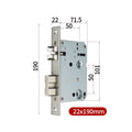 EGFirtor Metal Stainless Steel Electronic Lock Body 5050 Mortise For Tuya Face Recognition Fingerprint Smart Door Lock