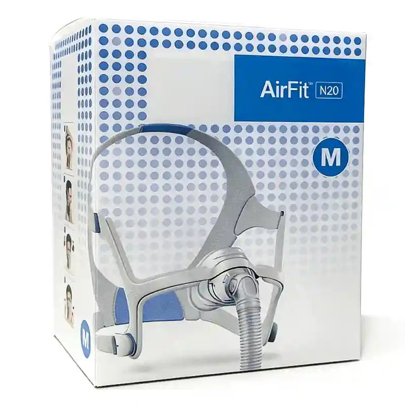 AirFit N20 CPAP Nasal Mask Replacement Kit with Soft Headgear Massage Cushion Tidesmit