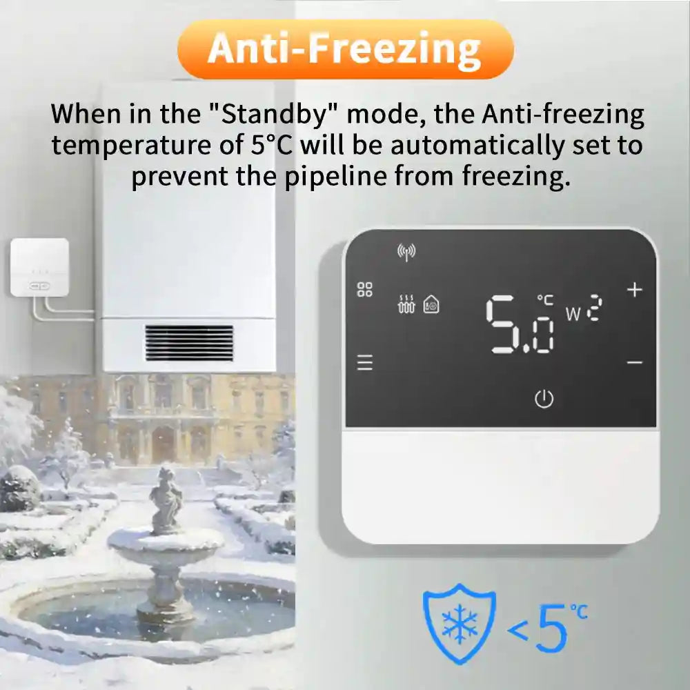 Wireless OpenTherm Smart Thermostat - App-Controlled Room Controller Tidesmit