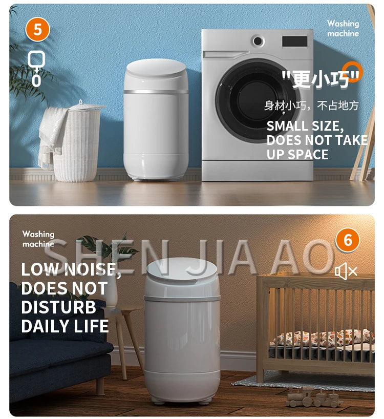 Tidesmit automatic mini sneaker washing machine for home use featuring a specialized compact shoe cleaning drum