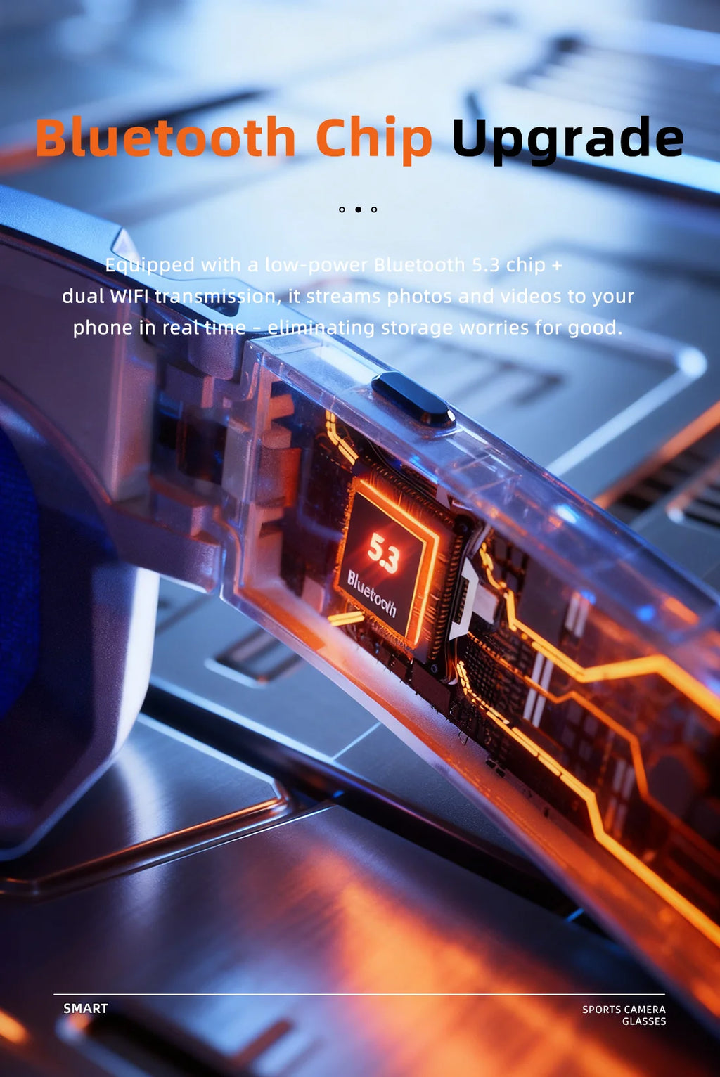 4K Camera Bluetooth Polarized Smart Glasses - UV400 Cycling Series Tidesmit