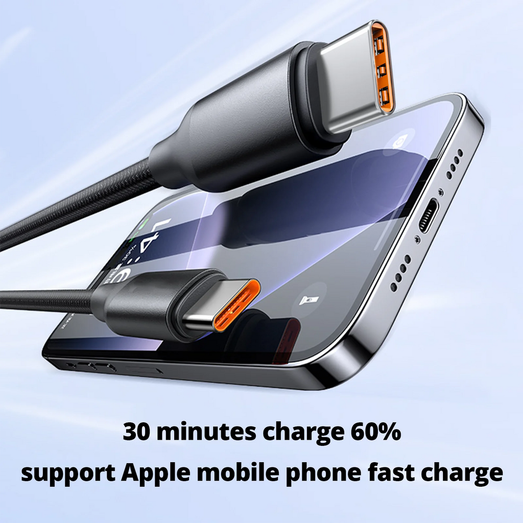 2-in-1 Fast Wireless Charger for iPhone 15 and 16 - 1.2m Black Tidesmit