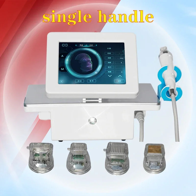 Fractional RF Microneedling Machine - 150W Pro Skin Tightening Device Scrubs Treatments White 150W Tidesmit