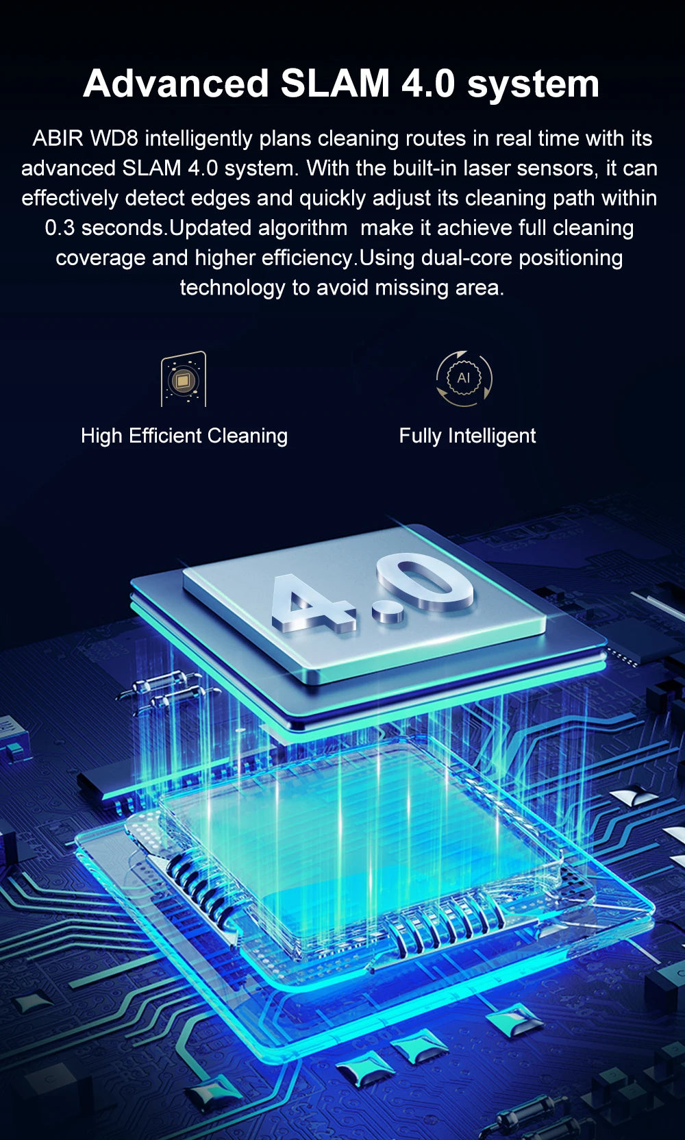 Tidesmit ABIR WD8 window cleaning robot with dual water spray, laser sensor, and app control for glass wall surfaces