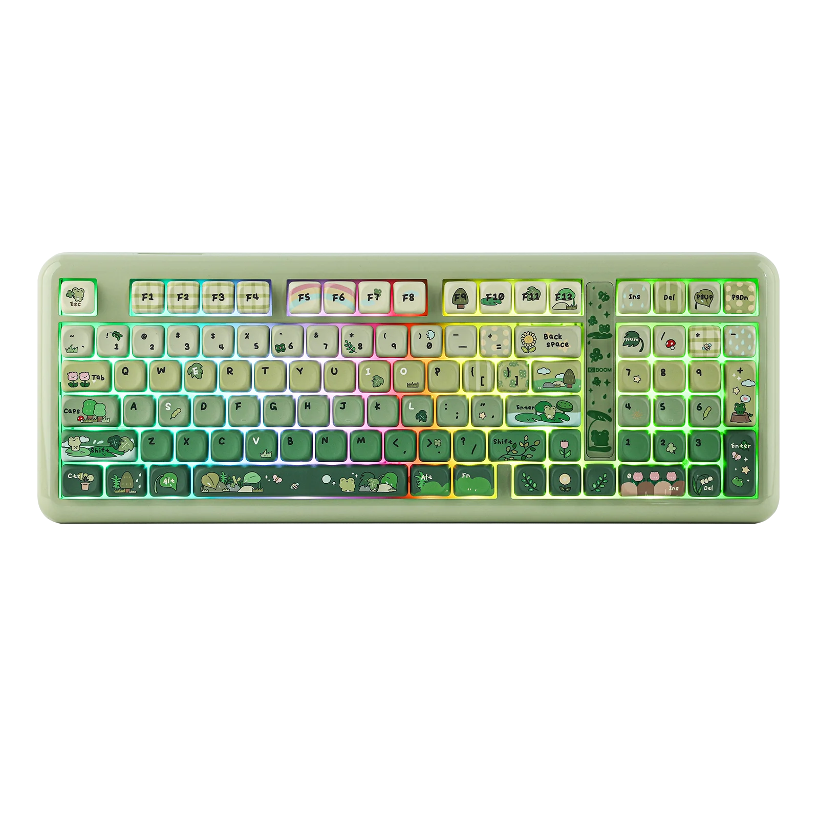 KiiBOOM Phantom98 Lite 96% ANSI US Layout VIA Programmable Gasket Wired/BT/2.4GHz Wireless Mechanical Gaming Keyboard 8000mAh