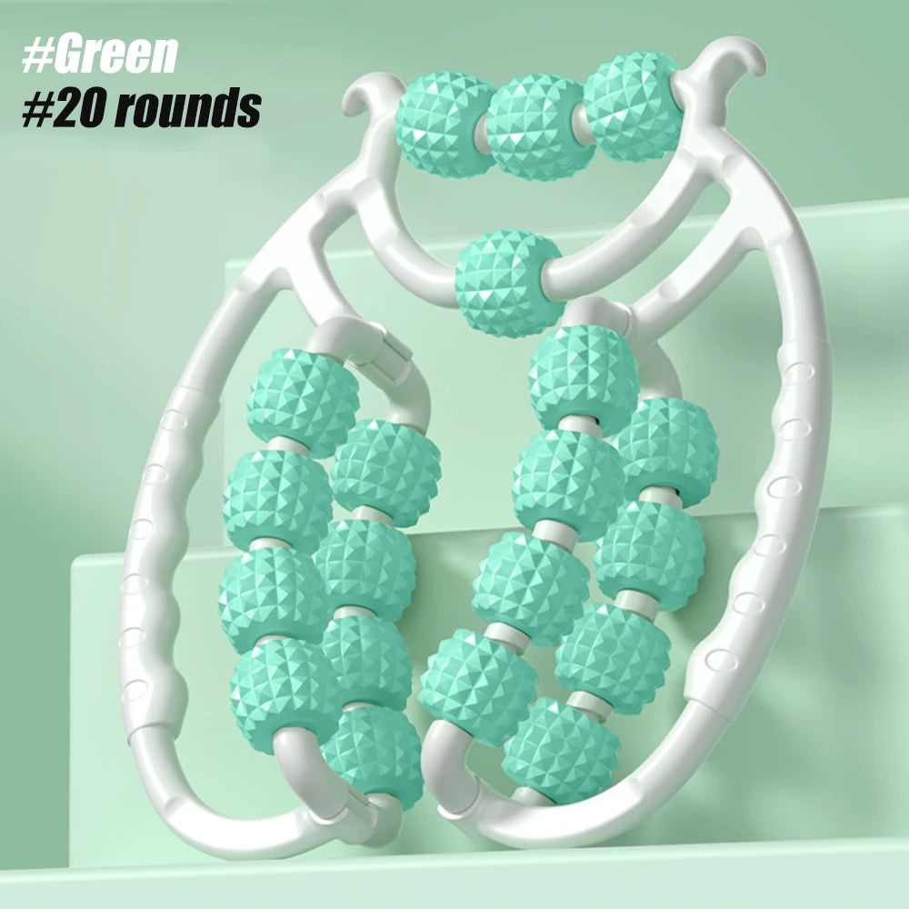 Trigger Point Massage Roller Stick for Deep Tissue Recovery (20cm) Relaxation Treatment green-20 Tidesmit