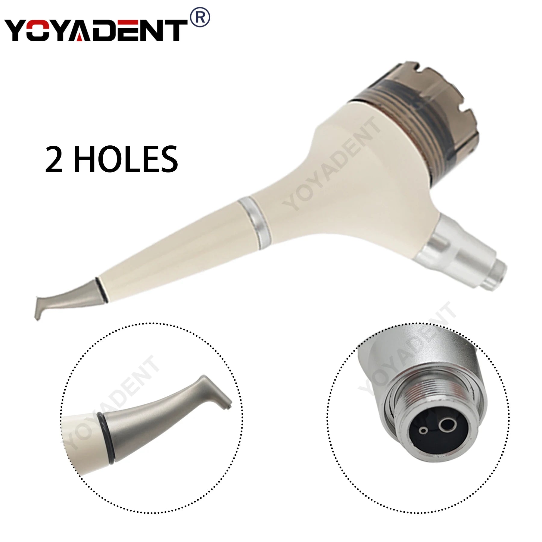 Dental Air Prophy Polisher Handpiece - Precision Cleaning AP40 Model Fascia Gun AP40-2Holes Tidesmit