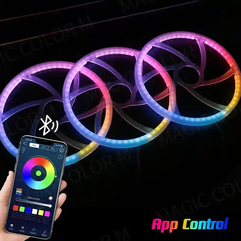 Tidesmit RGB Symphony Car Ambient LED Ring Light for Pro Content Creation Tidesmit