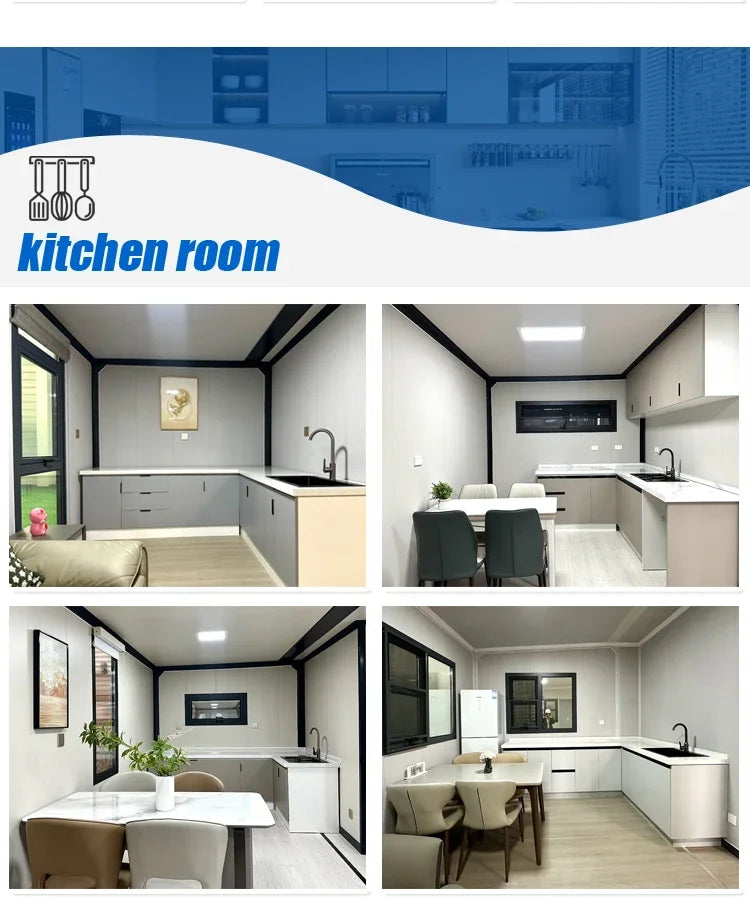 20ft 30ft 40ft Expandable Container House, Custom Modular Prefabricated House, Living, Whole House, Office, Warehouse and Home
