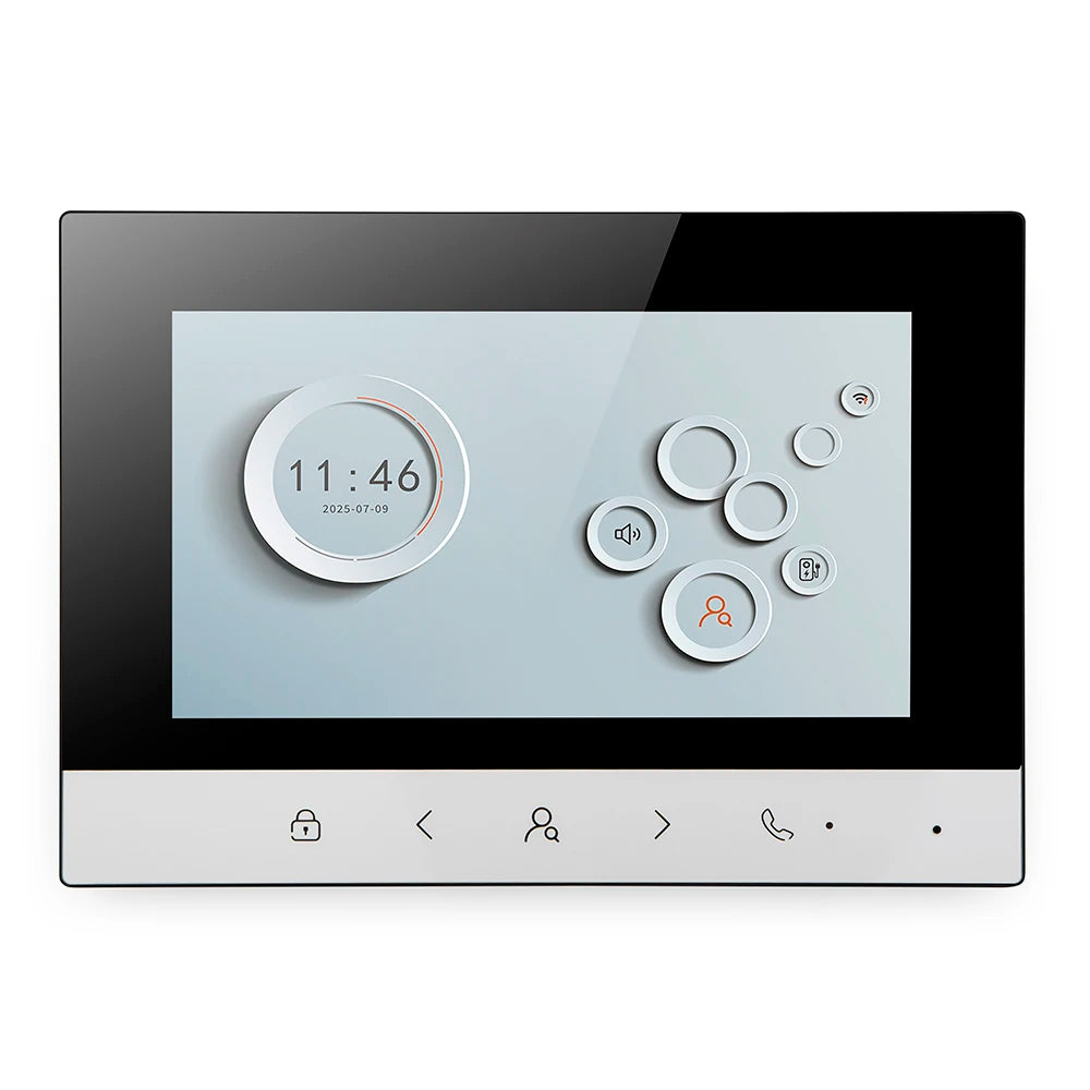 HOMSECUR XM717F 7" Indoor Monitor 1080P 4 Wire  for HDS Video Doorphone Entry Intercom