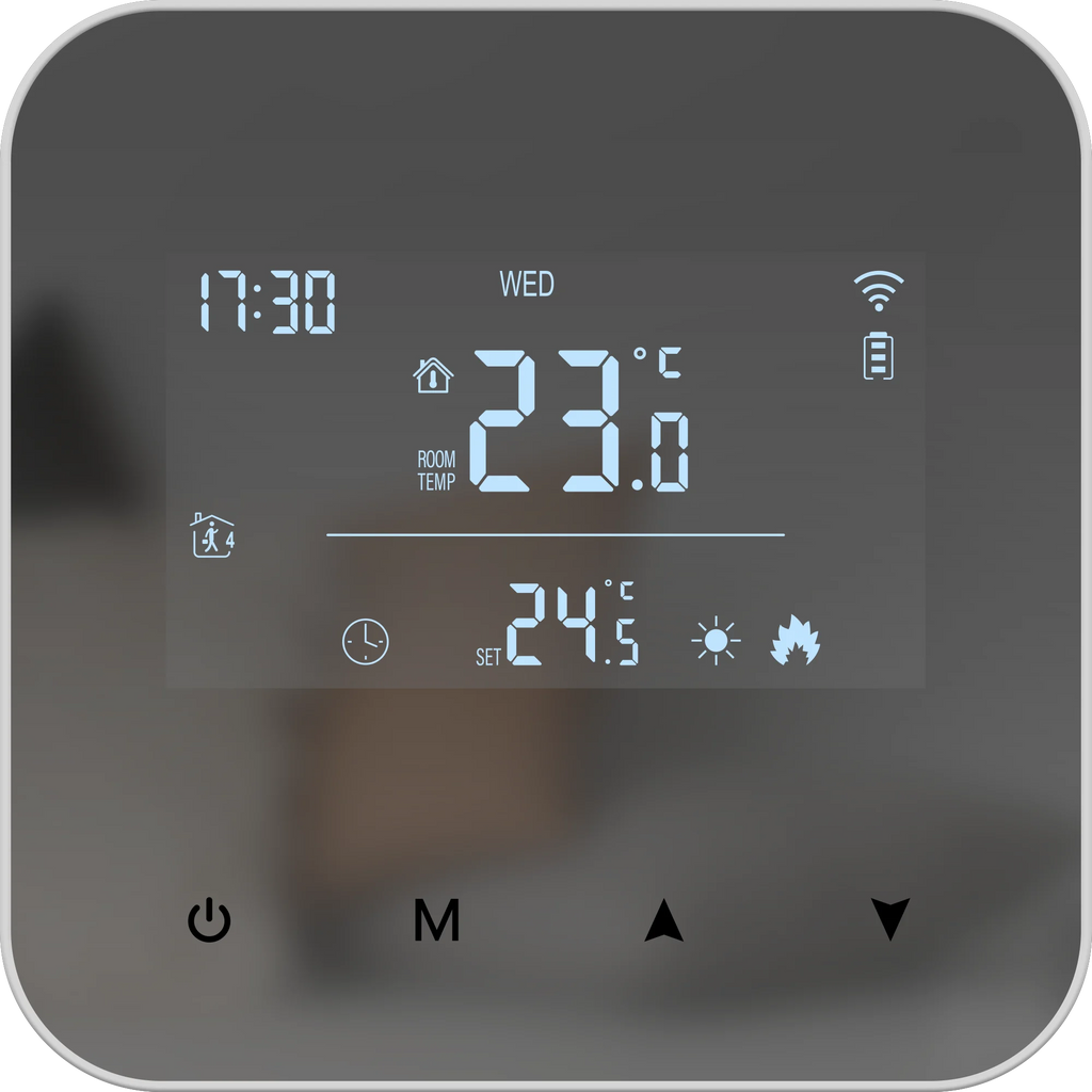 WiFi Thermostat for Boiler Battery Powered Accurate Heating Cooling Control for Your Home Compatible with Alexa Google Alice