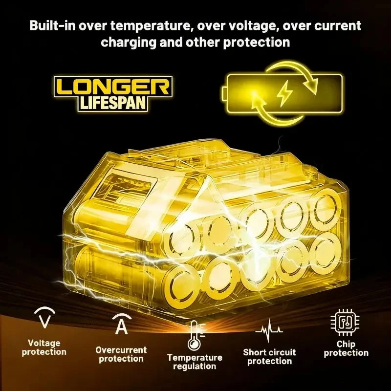 DeWALT 100% Original Battery 20V/60V 6Ah 9Ah MAX FlexVolt for DCB606 DCB205 DCB206 DCB209 DCB182 Power Tool with Charger