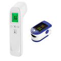 Finger Pulse Oximeter Infrared Fever Thermometer Digital LCD Infant Adult Non-contact Laser Body Temperature Ear Thermometer