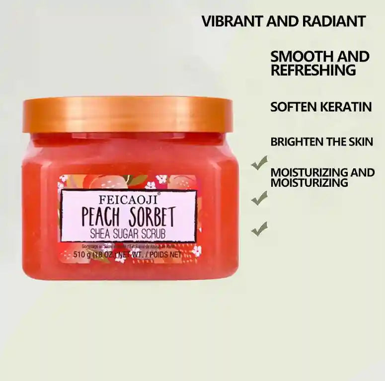 Shea Sugar Body Scrub Exfoliant - Natural Smoothing Treatment Scrubs Treatments Tidesmit