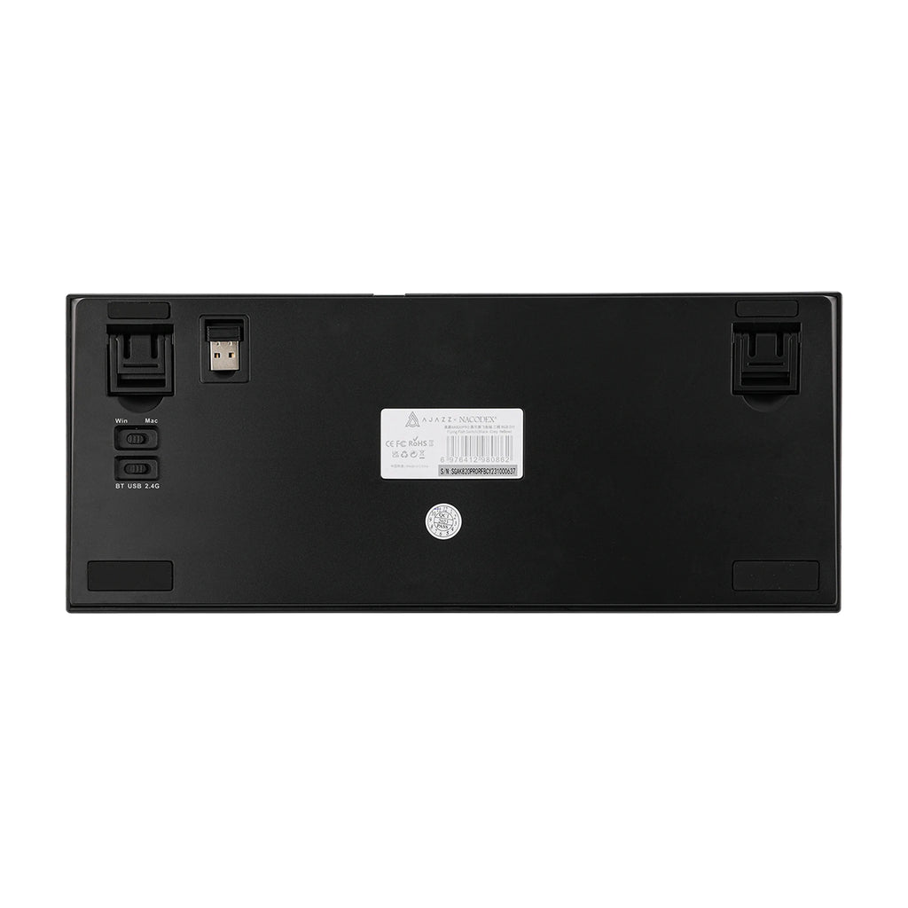 Ajazz AK820 Pro 75% Gasket-mounted Bluetooth 5.1/2.4G Wireless/Wired Mechanical Keyboard with TFT Screen for Mac/Win