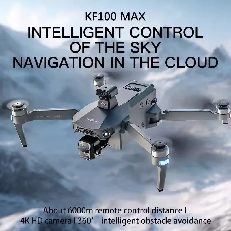 4K GPS Drone with 3-Axis Gimbal & Obstacle Avoidance | KF100 MAX Tidesmit