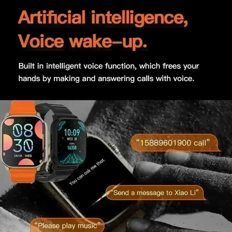 New Waterproof Bluetooth Smart Watch Retina Screen Long Battery Life Heart Rate Monitor 2026 Sports Tracker Smart Watch