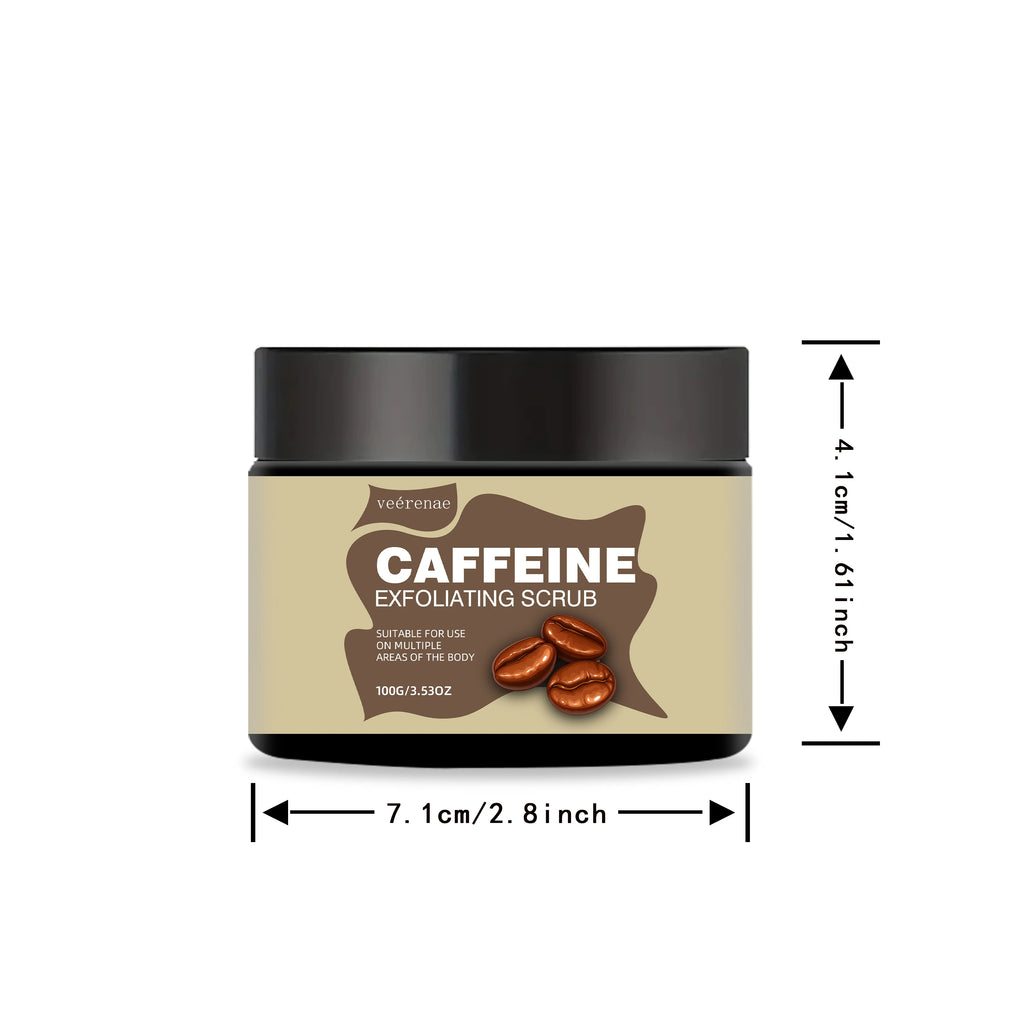 Caffeine Exfoliating Scrub: Natural Non-Sticky Ice Cream Polish Scrubs Treatments 100g Tidesmit