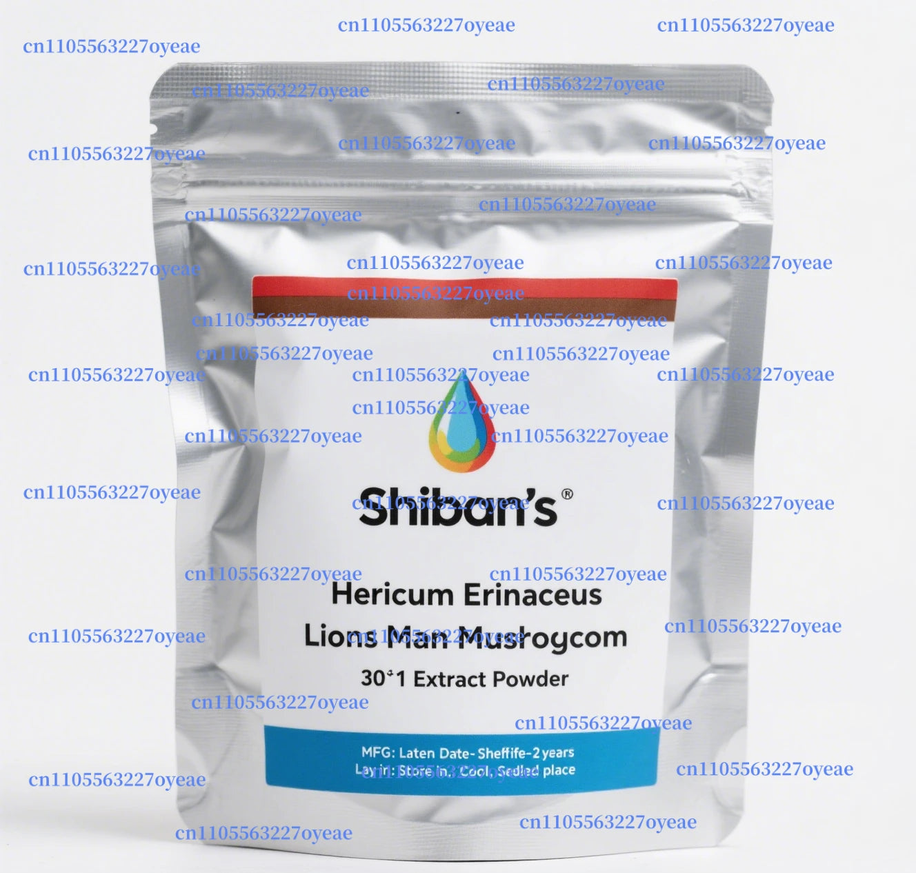 Customized Proportion Lions Mane Mushroom Extract Powder Packaging Bulk Hericium Erinaceus Out Packing Aluminum Foil Bag