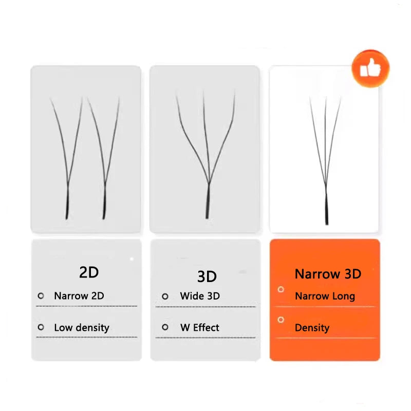 MARIA 3D Narrow W Shape Eyelashes Hand Premium lashes Soft Light Natural Lashes Extension Supplies Makeup Mesh Net Cross Lash False Eyelashes Tidesmit