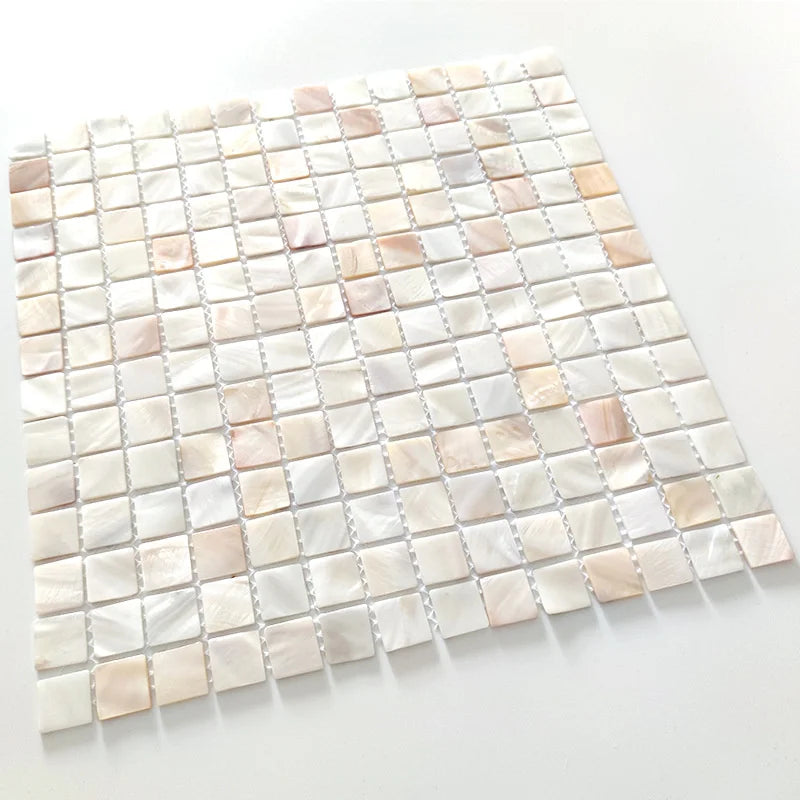 Pearl Shell Mosaic Peel And Stick Tiles Natural Self Adhesive Backsplash For Kitchen Bathroom Balcony Living Room For Couples