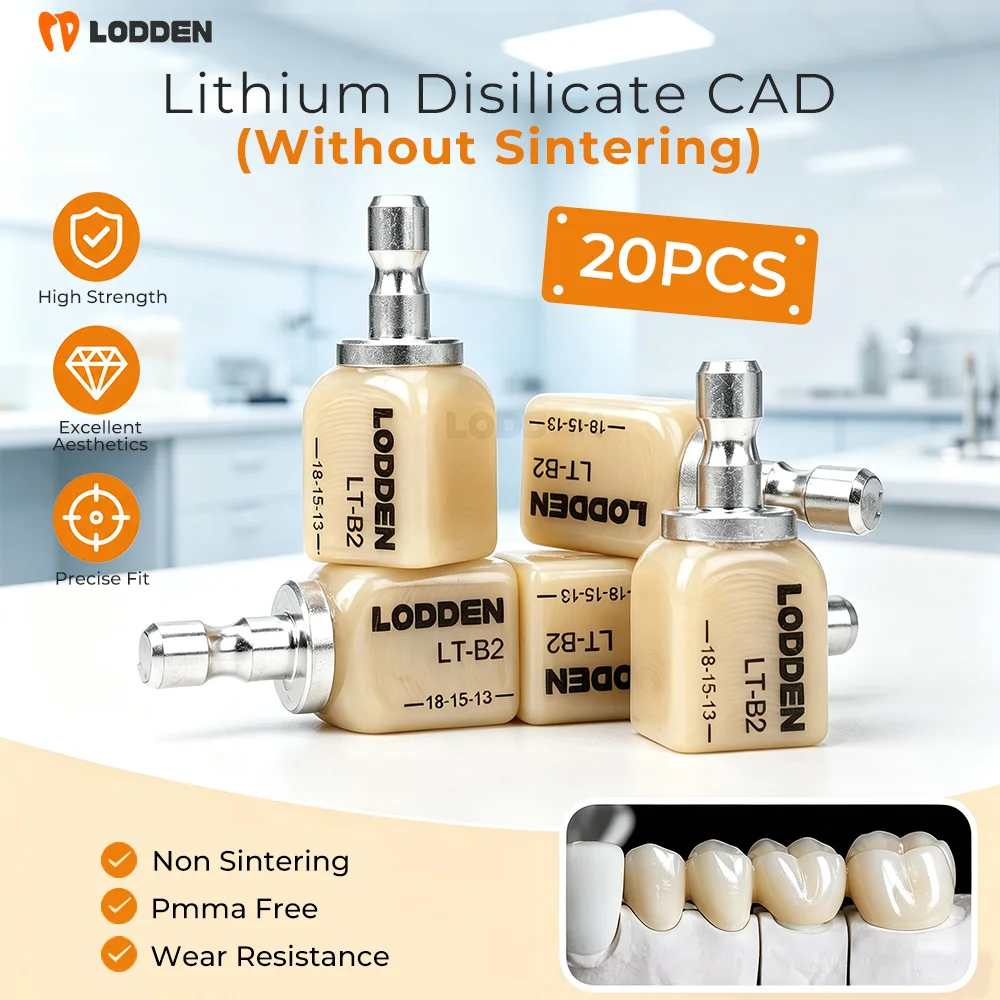 20PCS/4Boxes Lithium Disilicate Blocks Without Sintering Dental  Materials Instant Restoration Glass Ceramic for Wholesale