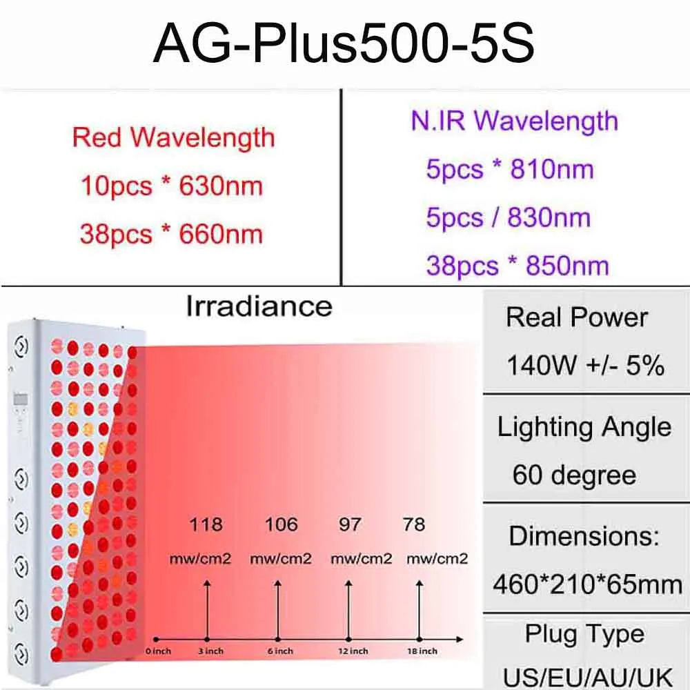 Newest 300W 500W 900W 1500W 2000W 630nm 660nm LED Red Light Therapy 810nm 830nm 850nm NIR Therapy Light for full body, grow lamp