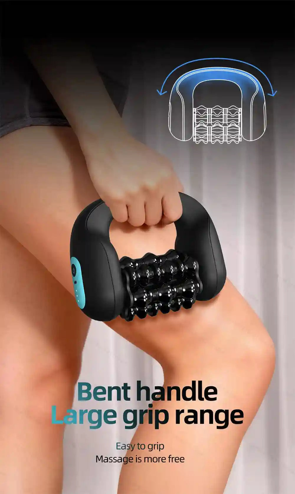 Electric Massager for Muscle Recovery | 3-Speed Portable Tool | Tidesmit Massage Roller Tidesmit