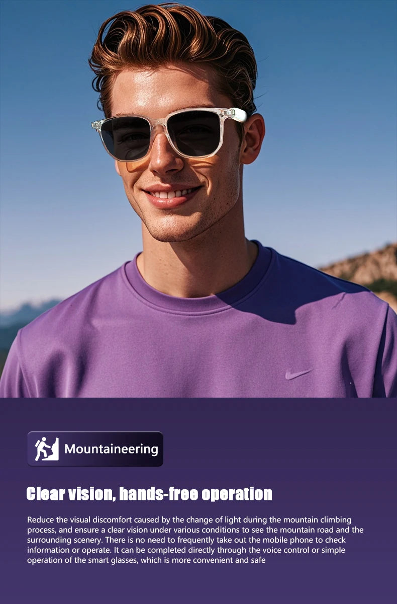 Tidesmit Bluetooth Smart Glasses with Polarized UV400 Audio Lenses Tidesmit