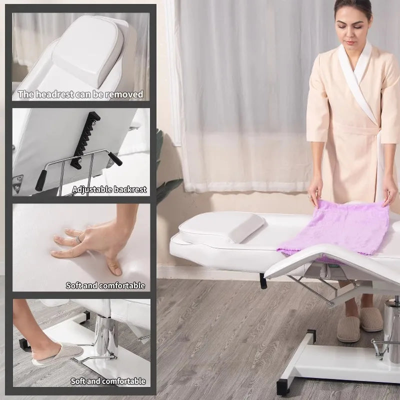 Massage Chair for Facial Spa - Ergonomic Reclining Electric Bed Massage Chairs Tidesmit
