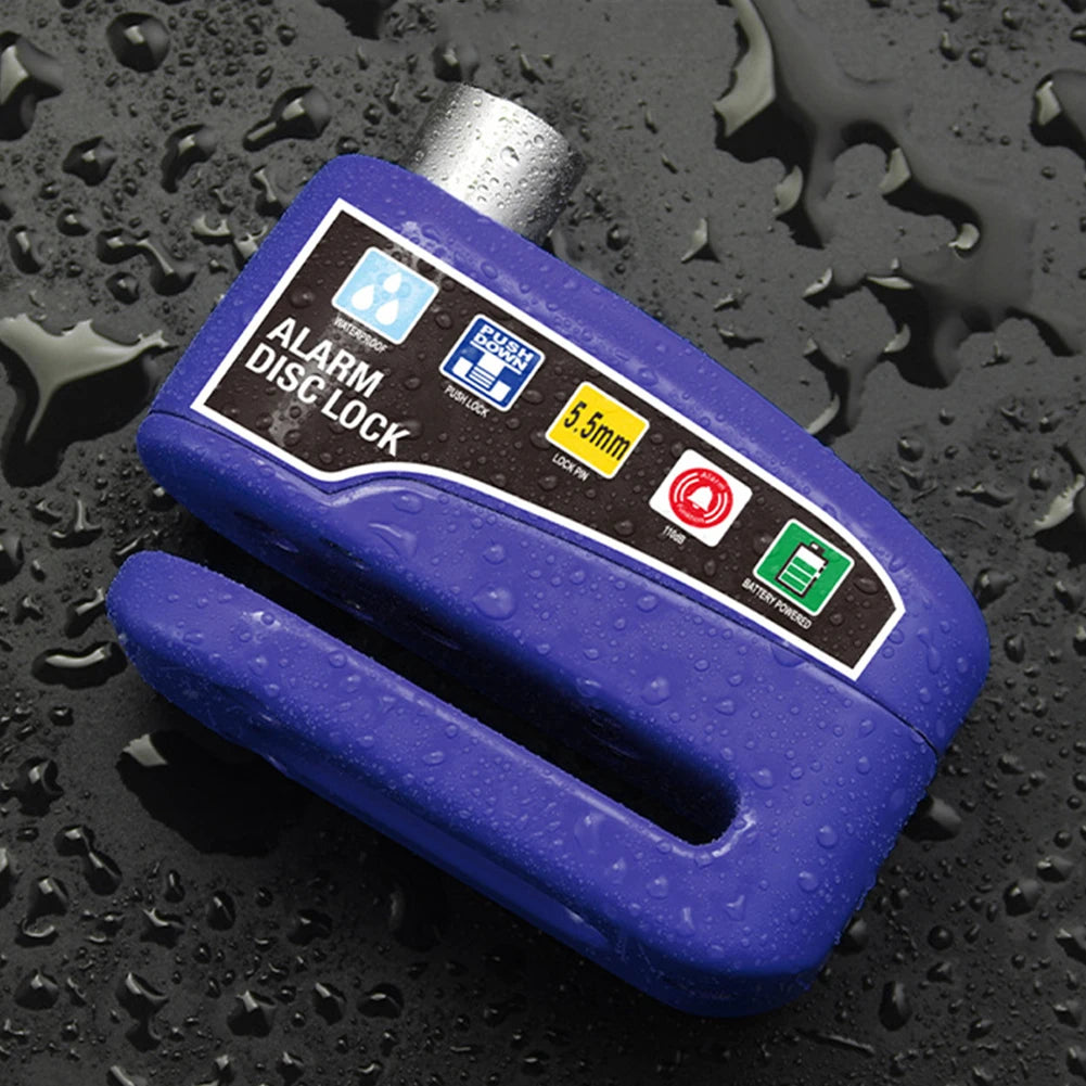 Motorcycle Alarm Wheel Disk Brake Lock with Keys Waterproof Bike Alarm Security Padlock Aluminum Alloy Bike Accessories