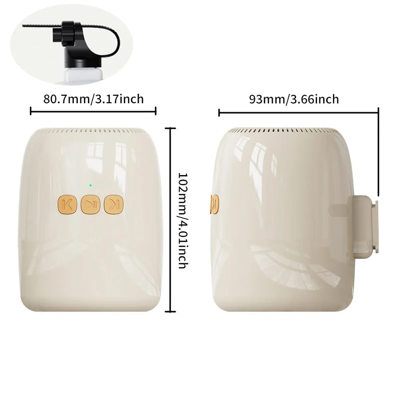 Portable Baby Cart Calming Device Multi-functional Wireless Bluetooth Sleep Aid Vibrating with Soothing Music White Noise Sounds