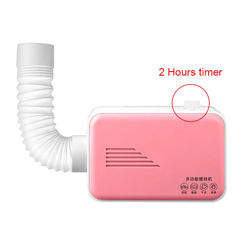 Tidesmit DMWD portable clothes dryer and shoe heater with cloth bag for drying socks and removing mites.