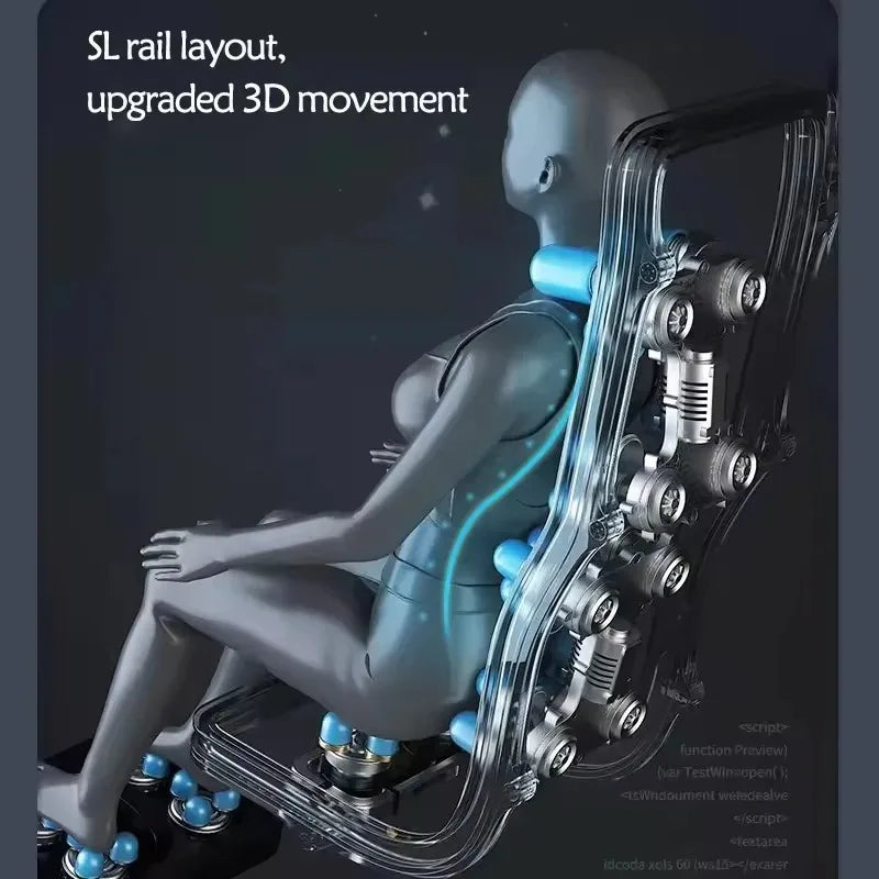 Zero Gravity Massage Chair with Shiatsu Heat and Foot Rollers Massage Chairs Tidesmit